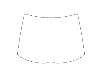 Car air freshener rectangular shape customized, dimensions: H: 79.0mm, L: 58.0mm.