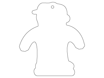 Car air freshener mixed shape customized, dimensions: H: 75.459mm, L: 85.008mm.