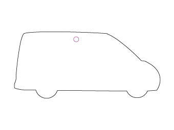 Car air freshener car silhouette customized, dimensions: H: 100.451mm, L: 45.971mm.