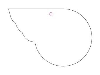 Car air freshener company logo shape customized, dimensions: H: 100.012mm, L: 68.739mm.