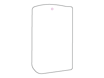 Car air freshener rectangular shape customized, dimensions: H: 57.011mm, L: 97.03mm.