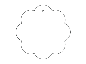 Car air freshener plant shape customized, dimensions: H: 76.007mm, L: 76.007mm.