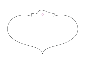 Car air freshener heart shape customized, dimensions: H: 99.301mm, L: 61.491mm.